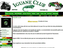 Tablet Screenshot of iguaneclub.com